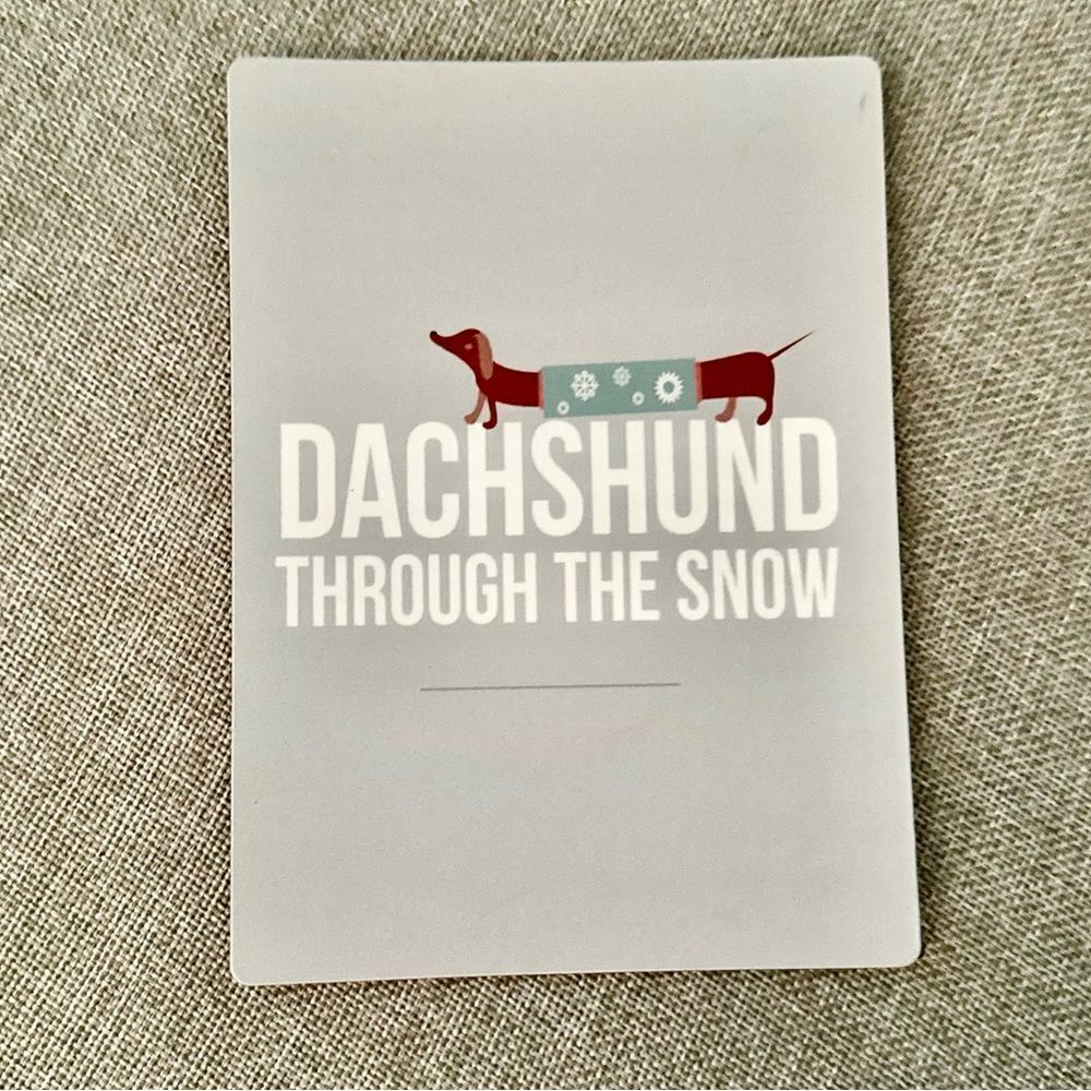 “Dachshund Through the Snow” Magnet